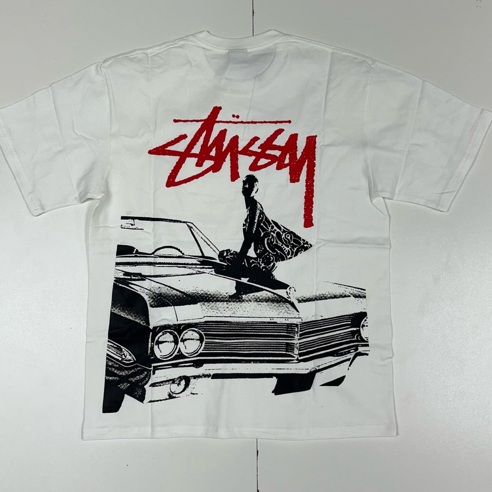 Stussy vintage white graphic tee